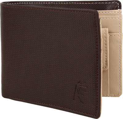 

Rosset Men Casual Brown Artificial Leather Wallet(3 Card Slots), Brown cream