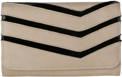 

Gio Collection Women Beige Artificial Leather Wallet(4 Card Slots)