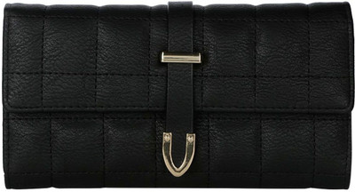 

Gio Collection Women Black Artificial Leather Wallet(6 Card Slots)