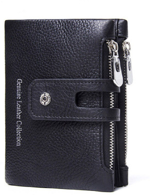 

SPL Men Black Genuine Leather Wallet(12 Card Slots)
