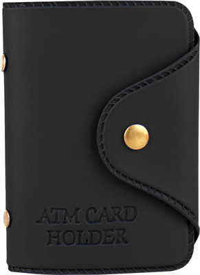 

Rosset Men Casual Black Artificial Leather Card Holder(12 Card Slots)