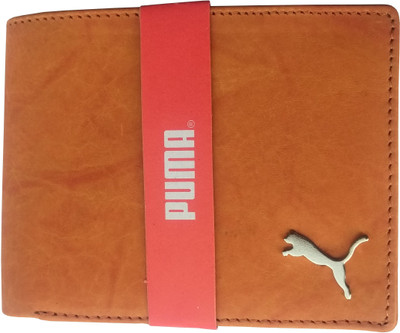 

Puma Men Formal Tan Genuine Leather Wallet(6 Card Slots)