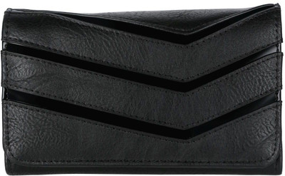 

Gio Collection Women Black Artificial Leather Wallet(4 Card Slots)
