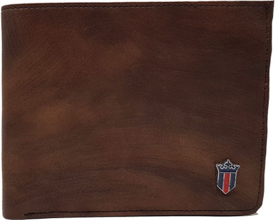 

Wildmount Men Brown Genuine Leather Wallet(3 Card Slots)