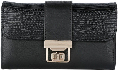 

Gio Collection Women Black Artificial Leather Wallet(4 Card Slots)