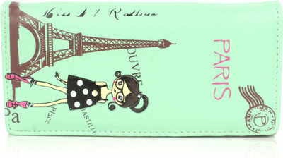 

b4bags Girls Green Artificial Leather Wallet(4 Card Slots), Pistachio