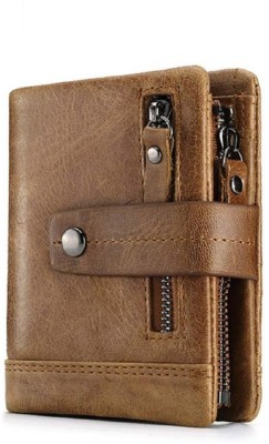 

SPL Men Brown Genuine Leather Wallet(12 Card Slots)