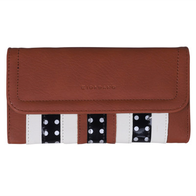 

Giordano Women Casual Brown Artificial Leather Wallet(2 Card Slots), Black