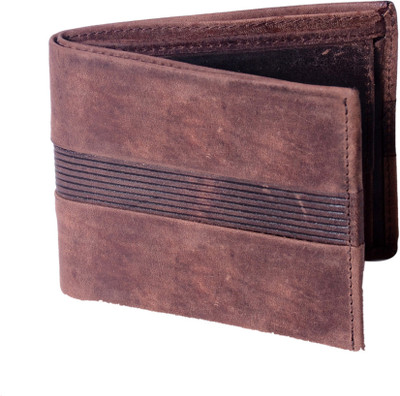 

ad Men Brown Genuine Leather Wallet(3 Card Slots), Dark brown