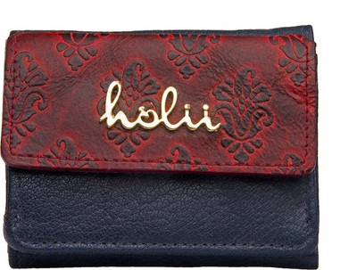 

Holii Women Casual Red, Blue Genuine Leather Wallet(6 Card Slots)
