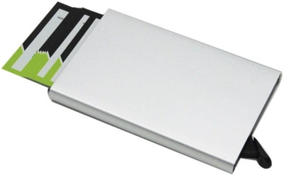 

TLO office file Men Silver Aluminium Card Holder(1 Card Slot)