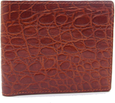 

flex boom Men Brown Genuine Leather Wallet(6 Card Slots)