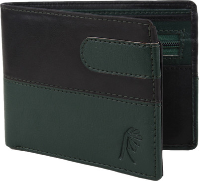 

Rosset Men Casual Black, Green Artificial Leather Wallet(6 Card Slots), Green black