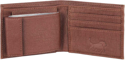 

wild edge Men Brown Artificial Leather Wallet(10 Card Slots)