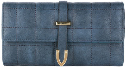 

Gio Collection Women Casual Blue Artificial Leather Wallet(6 Card Slots)