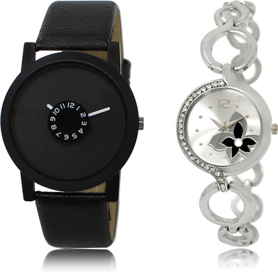 

The Shopoholic Stylist Designer Combo Pack 2 Black And Silver Dial Analog Watch For Boys And Girls Women Watches In Watch - For Men & Women