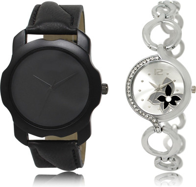 

The Shopoholic Best Combo Pack Black And Silver Dial Analog Watch For Boys And Girls Designer Watches For Girls Watch - For Men & Women