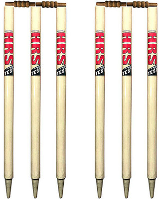 

HRS Cricket Stump Set Kit (6 Stumps and 4 Bails)(Brown)