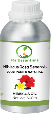 

Ks Essentials 100% Pure Hibiscus Oil (Hibiscus rosa senensis) Natural Therapeutic Grade (500ml)(500 ml)