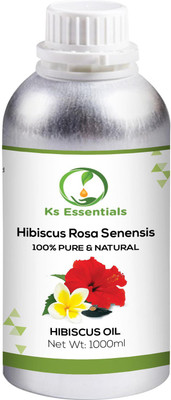

Ks Essentials 100% Pure Hibiscus Oil (Hibiscus rosa senensis) Natural Therapeutic Grade (1000ml)(1000 ml)