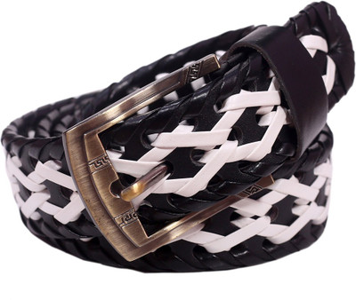 

Capture Men Casual, Evening, Formal, Party Black, White Genuine Leather Belt