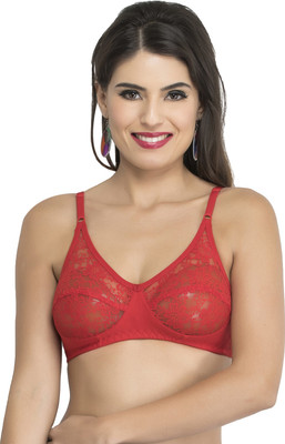 Docare Women Full Coverage Non Padded Bra(Red)