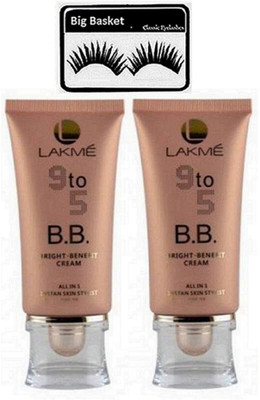 

big basket Eyelashes, 9to5 bright benefit cream Set of 2(Set of 3)