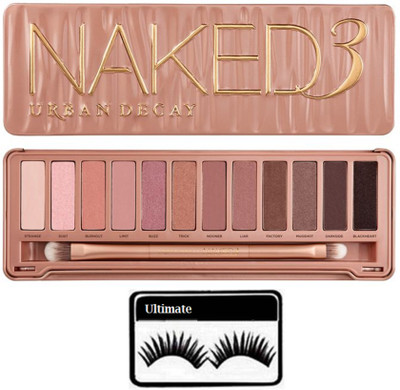 

Ultimate Eyelashes With Urban Decay naked 3 Eye shadow Palette(Set of 2)