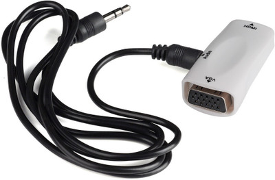 

Tobo Male to Female HDMI to VGA Converter Adapter+3.5mm Audio Cable 1080P HDMI VGA for raspberry pi 3 for PC TV HDTV HDMI Cable HDMI Cable(Compatible with HDTV, PC, Black, White)