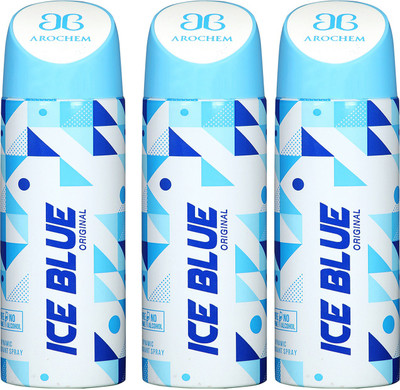 

Arochem ICE BLUE -3 COMBO DEO DYNAMIC DEODORANT BODY SPRAY - FOR MEN & WOMEN Body Spray - For Men & Women(600 ml, Pack of 3)