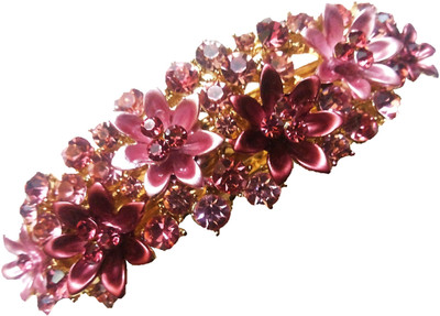 

Utopian Enamel and American Diamond Hair Clip(Pink)