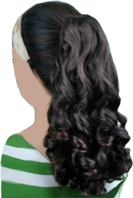 

Alizz Clutcher hair wig for girls hair extensions claw bun juda pony tail wig natural long hair claw wig stylish artificial hair wig for women ponytail volumizer bun ladies wig fake hair braid Hair Extension