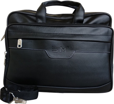 SM 15.6 inch Laptop Messenger Bag(Black)