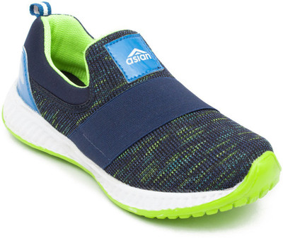

Asian Boys Slip on Running Shoes(Blue, Blue green