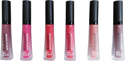 

Blue Heaven Elegance LIP COLOR multi color combo of 6 (7-12)(MULTICOLOR)