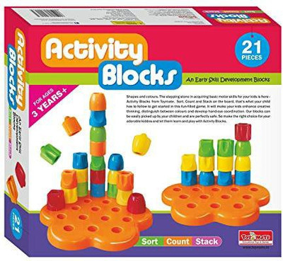 

Toymate Activity Blocks (21 Pcs Set) Building Learning Development Toy for Kids(21 Pieces)