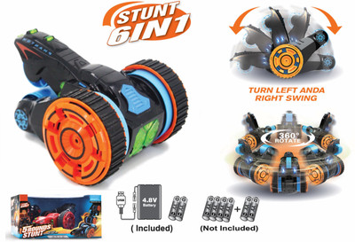 

Miss & Chief High Speed Tumbling 5Rounds RC Stunt Car(Blue)