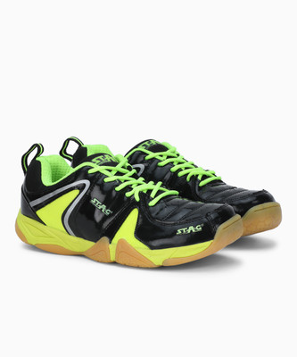 

Stag D-43 Badminton Shoe For Men(Black, Green