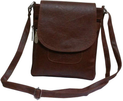 

VALGA Women Casual Brown Synthetic Leather Sling Bag