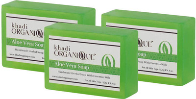 

Khadi organique Handmade Soap AloeVera(450 g, Pack of 3)