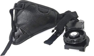 

s s PU Leather Soft Camera Hand Grip Wrist Strap Strap(Black)