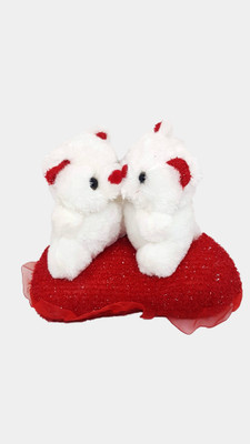 

Charms Gift Basket Valentine's Day Musical Teddies with Love and Kiss Music Gift for Girlfriend, Couple, Wife, Husband and Boyfriend - 20 cm(White)
