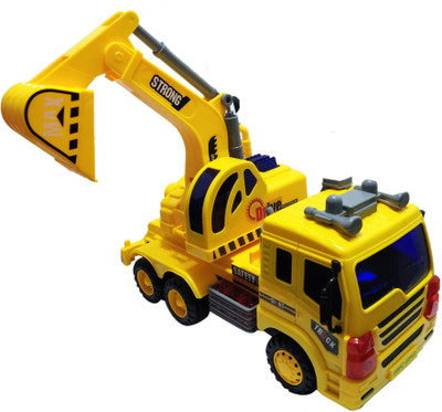 

Emob Big Size Friction Powered Vehicle Construction Excavator Truck Toy with Light and Sound(Multicolor)