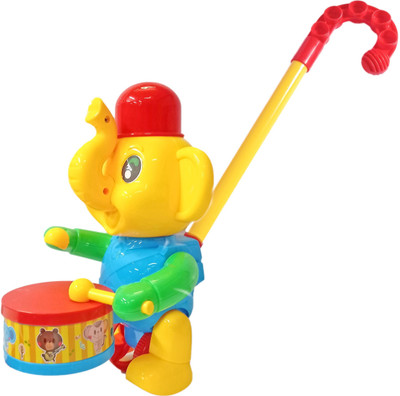 Miss & Chief Push and Pull Musical Eliphant(Yellow)