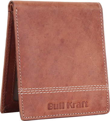 

Bull Kraft Men Tan Genuine Leather Wallet(4 Card Slots)