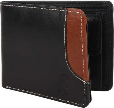 

Rosset Men Casual Black, Tan Genuine Leather Wallet(6 Card Slots)