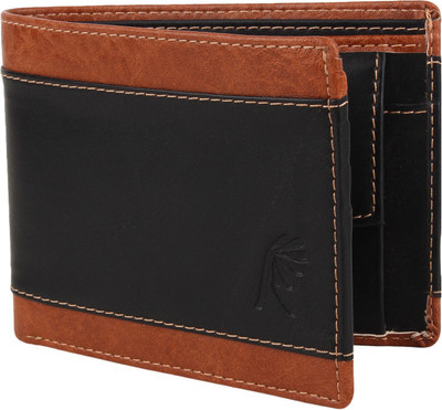 

Rosset Men Casual Black, Tan Artificial Leather Wallet(3 Card Slots)