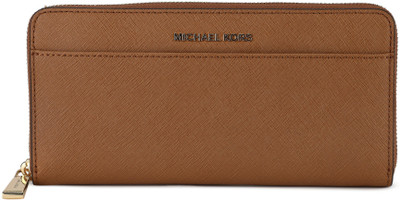 

Michael Kors Women Casual Brown Genuine Leather Wallet(12 Card Slots), Acorn