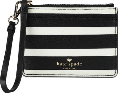 

Kate Spade Women Casual Multicolor Genuine Leather Wallet(3 Card Slots), Black/crm