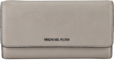 

Michael Kors Women Casual Grey Genuine Leather Wallet(10 Card Slots), Cement